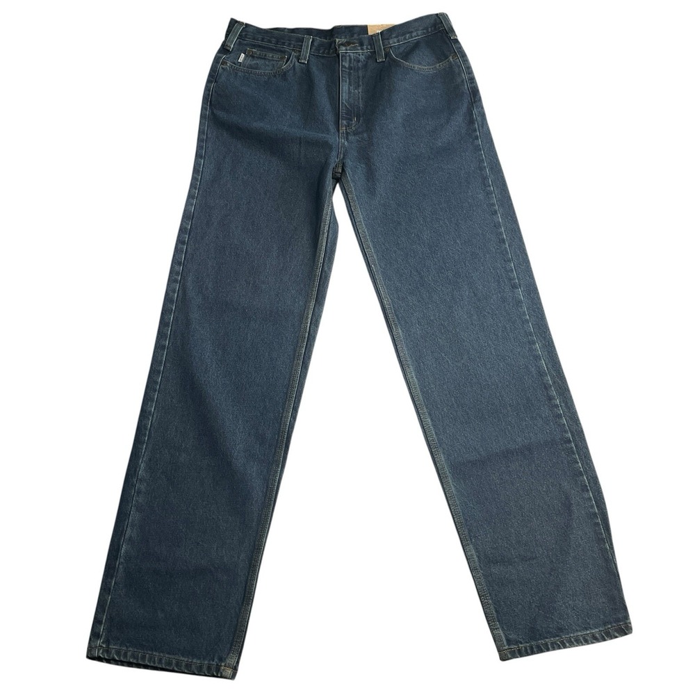 Carhartt B460 Relaxed Fit Jeans Mens 38x36 Straight Leg Dark Wash NWT